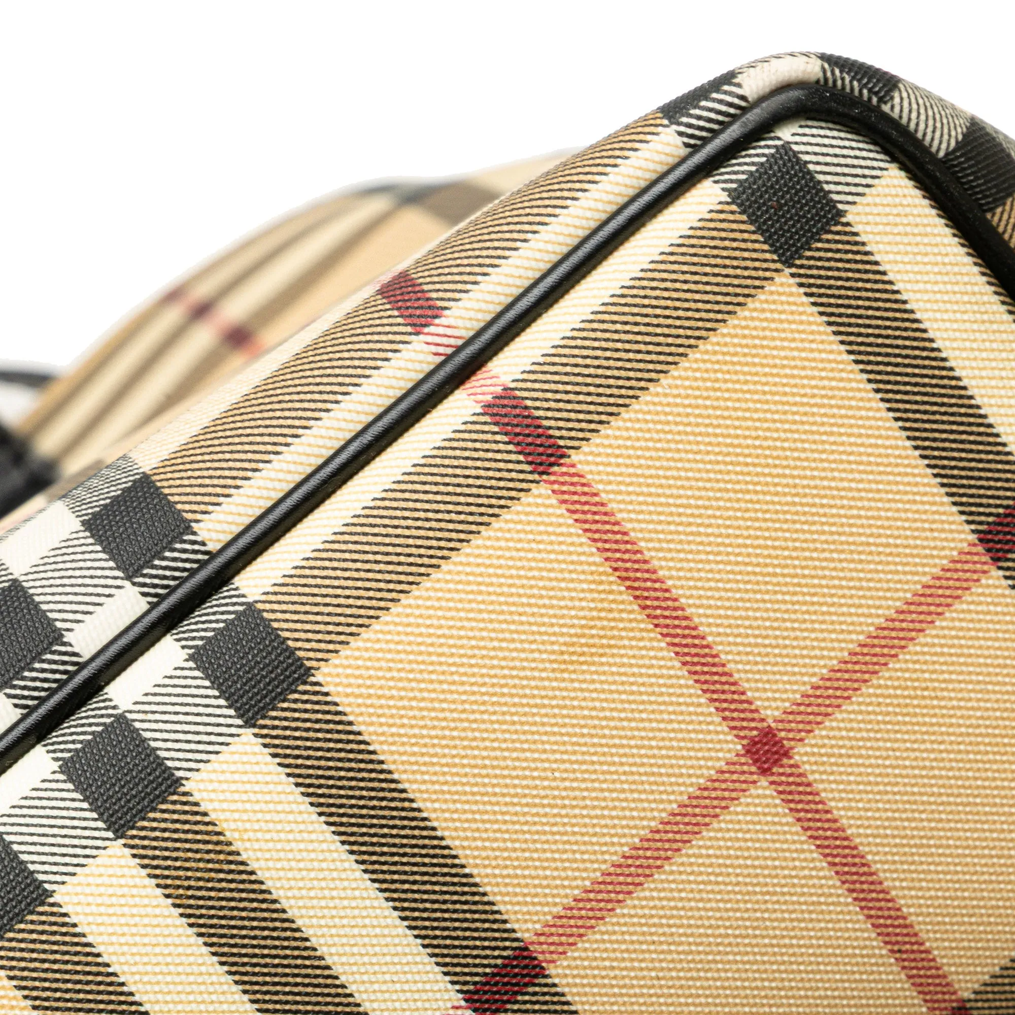Brown Burberry House Check Canvas Tote