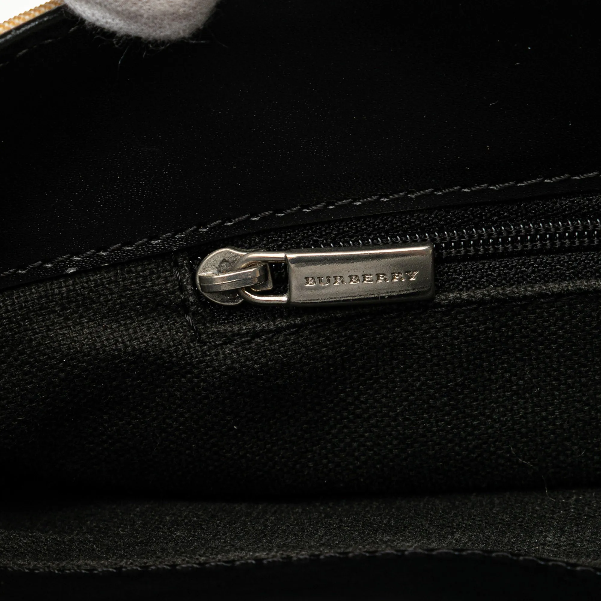 Brown Burberry House Check Canvas Tote