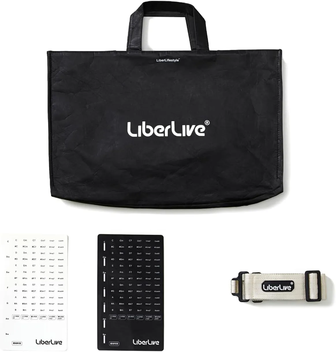 C1 Accessory Package - Tyvek Tote, a Replacement Shoulder Strap, and Chord Stickers (White)