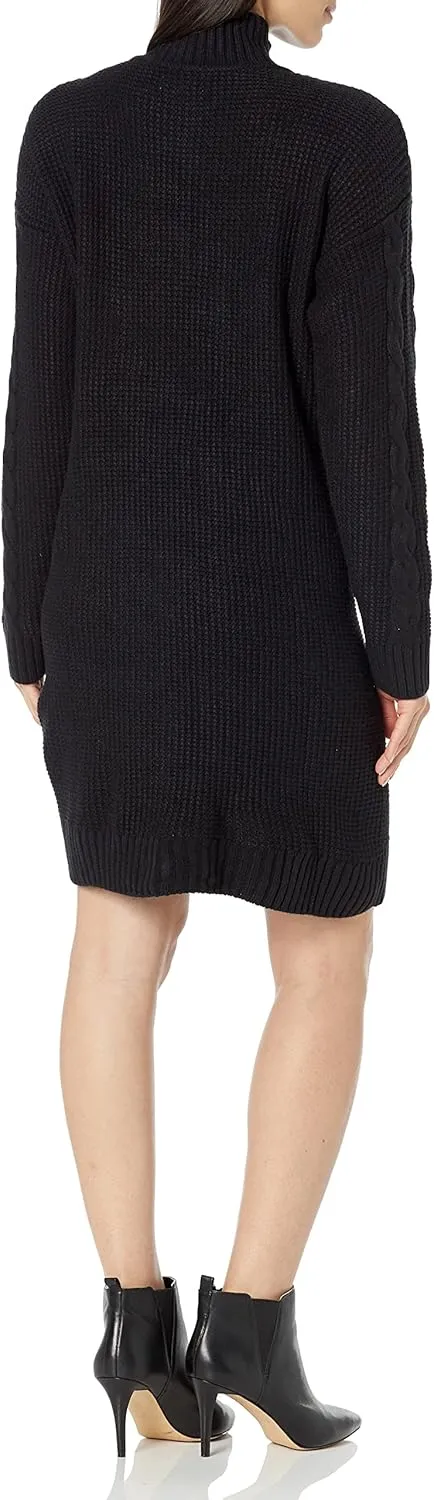 Calvin Klein Women's Argyle Knit 1/4 Zip Sweater Dress
