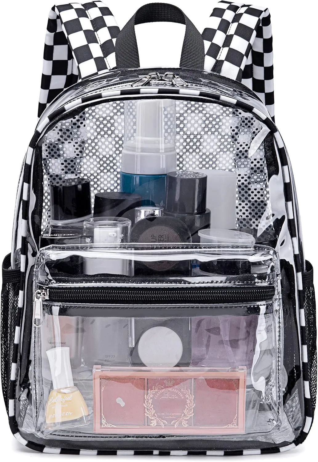 CAMTOP Clear Backpack for Stadium Events Approved 12x6x12 Small Clear Bag Mini Backpacks Purse for festival Concert Work