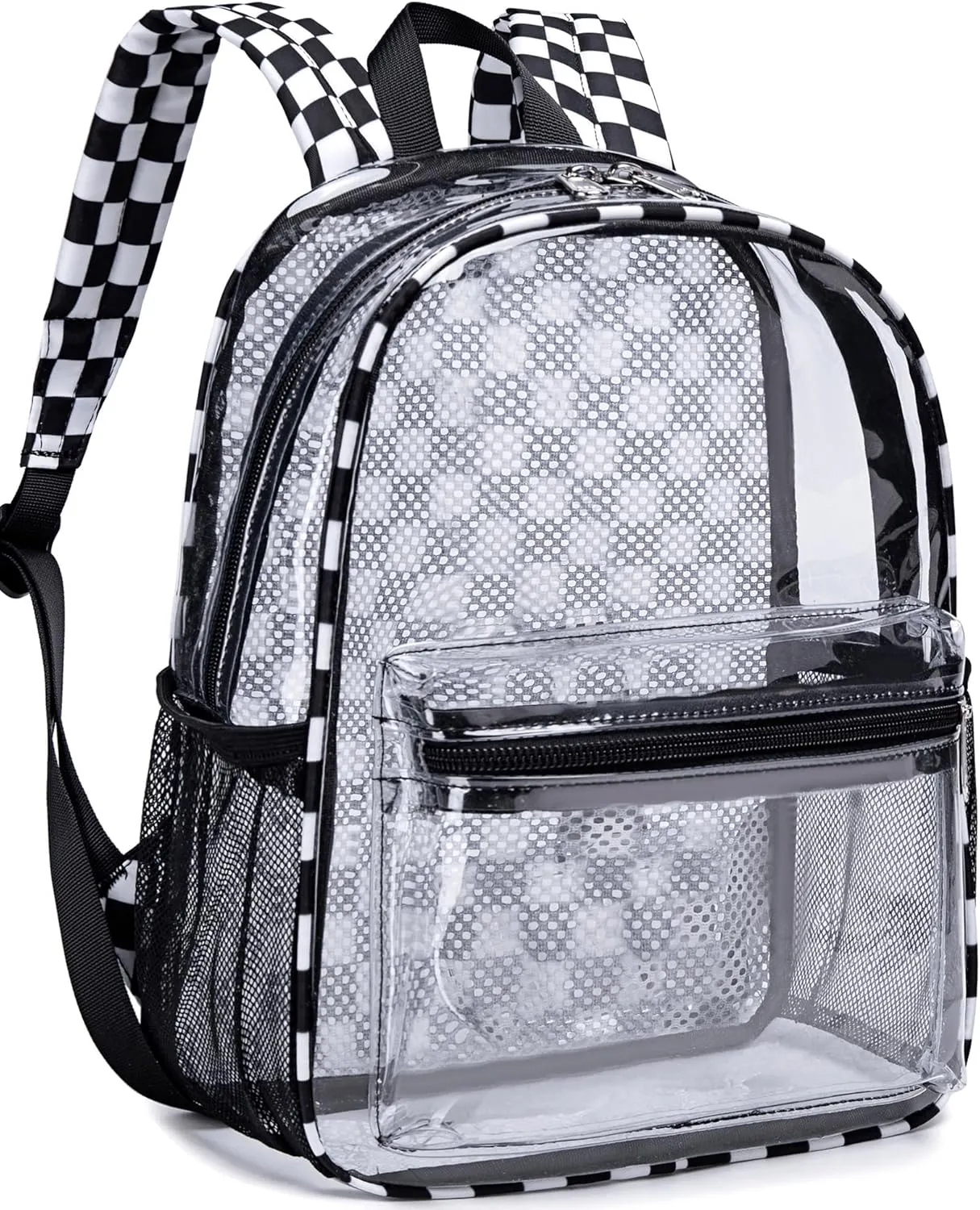 CAMTOP Clear Backpack for Stadium Events Approved 12x6x12 Small Clear Bag Mini Backpacks Purse for festival Concert Work