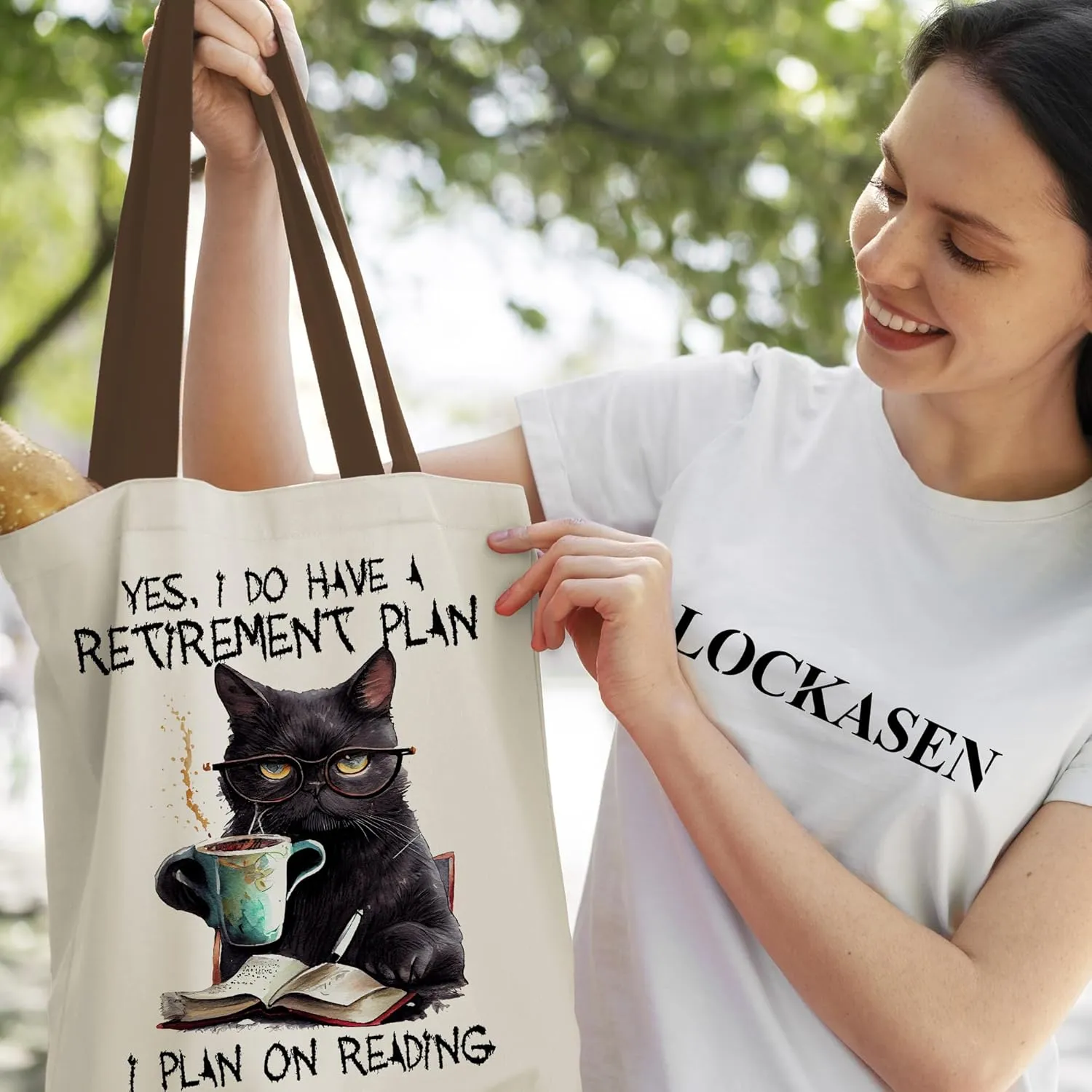 Canvas Tote Bag Aesthetic for Women, Cute Tote Bag with Zipper Pocket, Heavy Duty Reusable Shopping Bags for Grocery