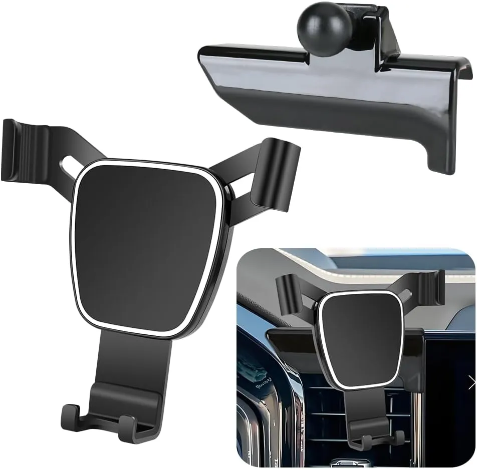 Car Phone Holder For Chevrolet Chevy Silverado 1500 2022-2025，2500HD 3500HD 2024-2025 LT，RST，LT Trail Boss，ZR2，LTZ High Country【NOT Fit Work Truck，Custom，Custom Trail Boss】Auto Accessories Mount