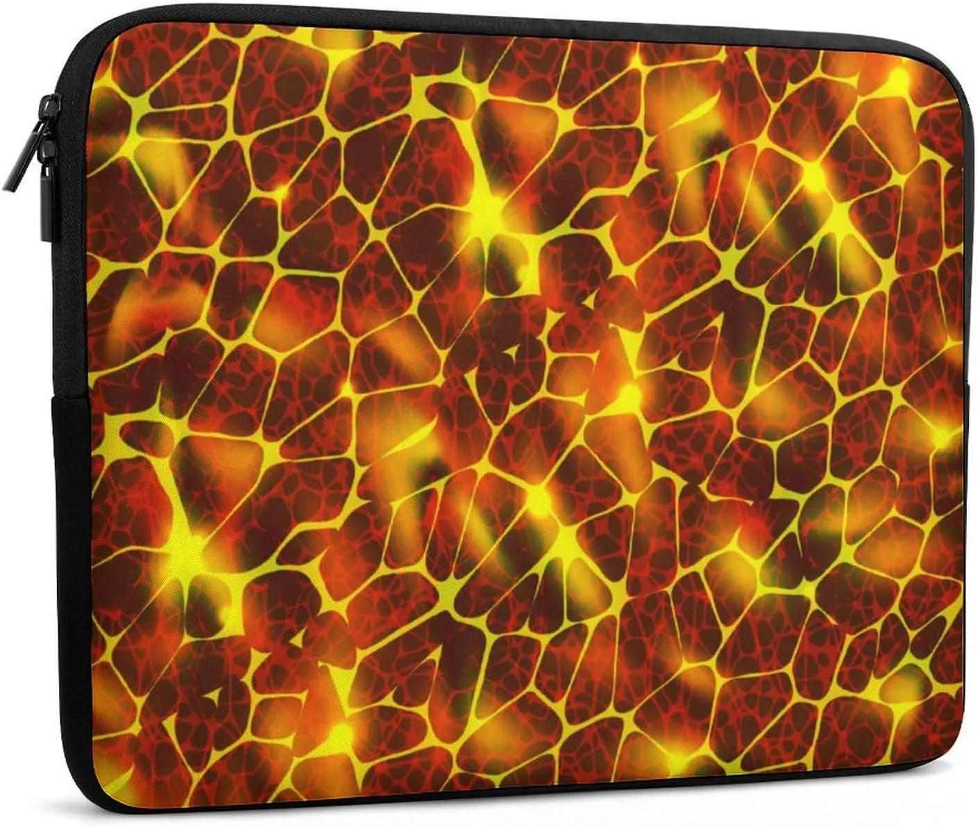 Cartoon Games Lava Golden Red Laptop Bag Travel Notebook Laptops Sleeve 17inch for Men Women Computer Shockproof Storage Bag Business Trip Camping Organizer Protective Zipper Carry Case