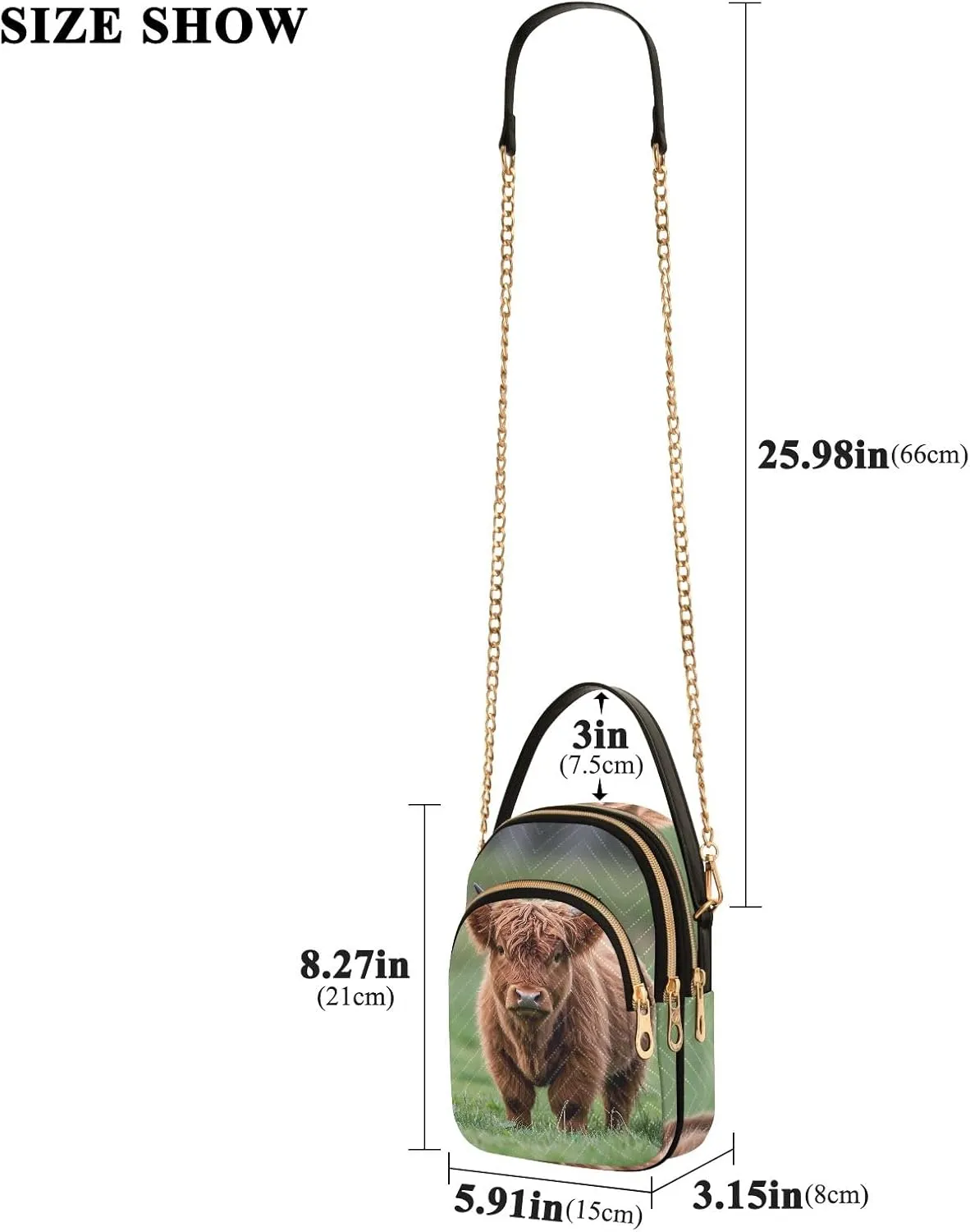Cartoon Quilted Crossbody Bag Small Shoulder Purse Women's Handbags Phone Purse with Chain