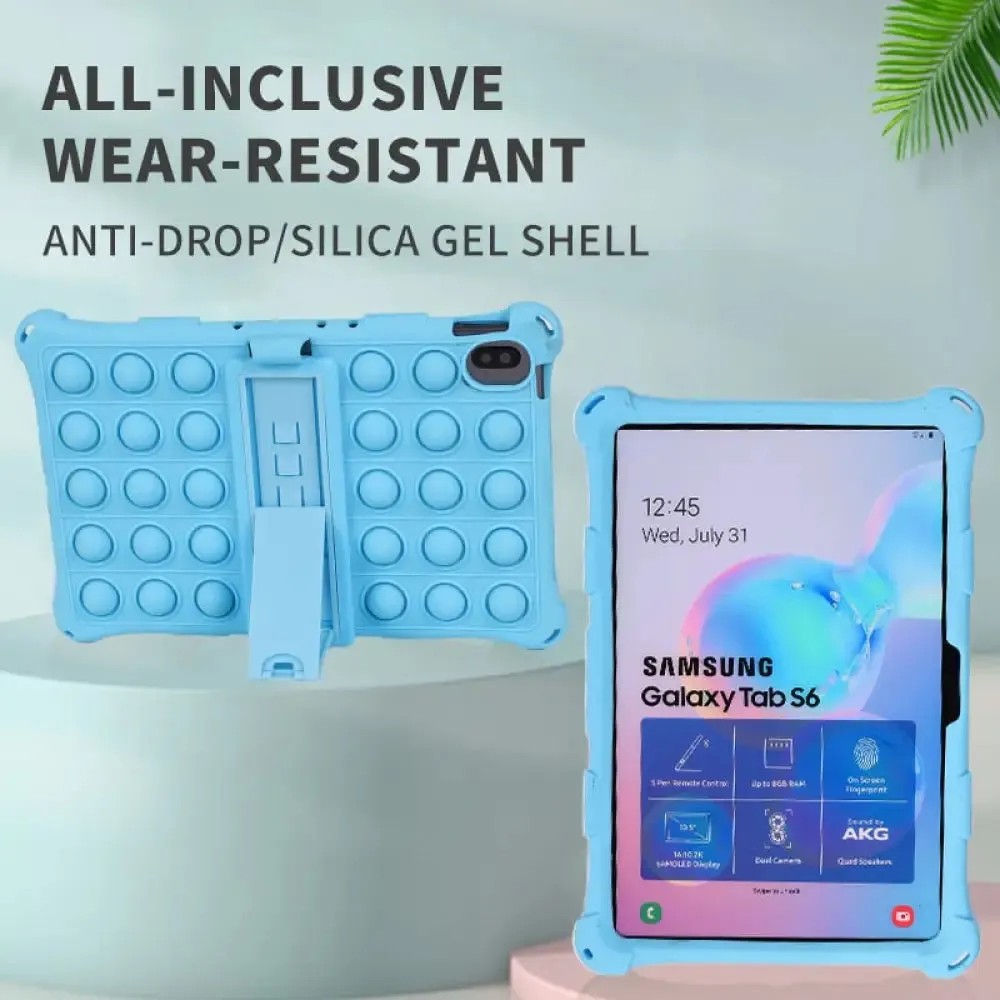 Case for Nokia T20 10.36 Android Nokia T20 Ta-1392 Kids Safe Soft Silicon Push Bubble Tablet Stand Cover for Nokia T20