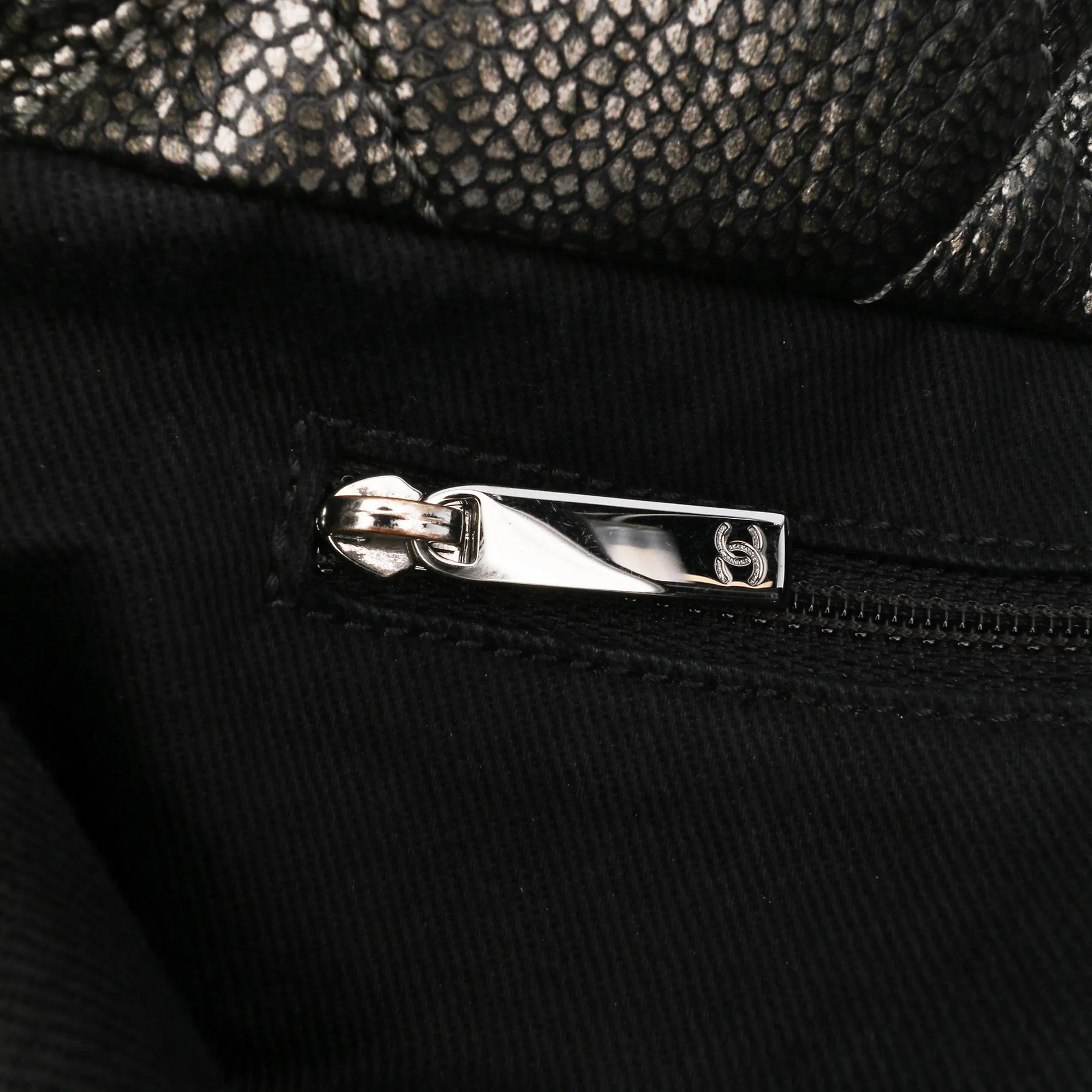 CC Metallic Caviar Soft Tote