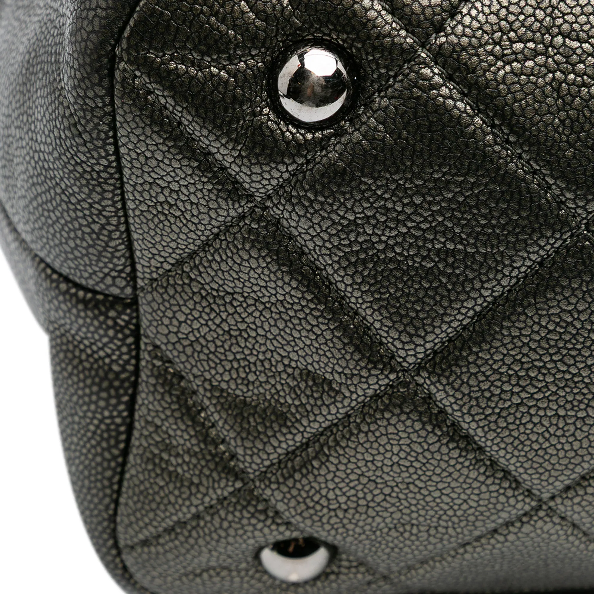 CC Metallic Caviar Soft Tote