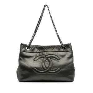 CC Metallic Caviar Soft Tote