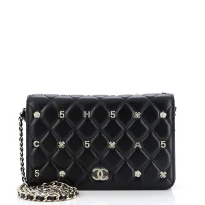 CHANEL All About Charms Wallet on Chain Quilted Lambskin