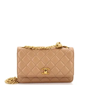CHANEL All Slide Long Wallet on Chain Quilted Lambskin