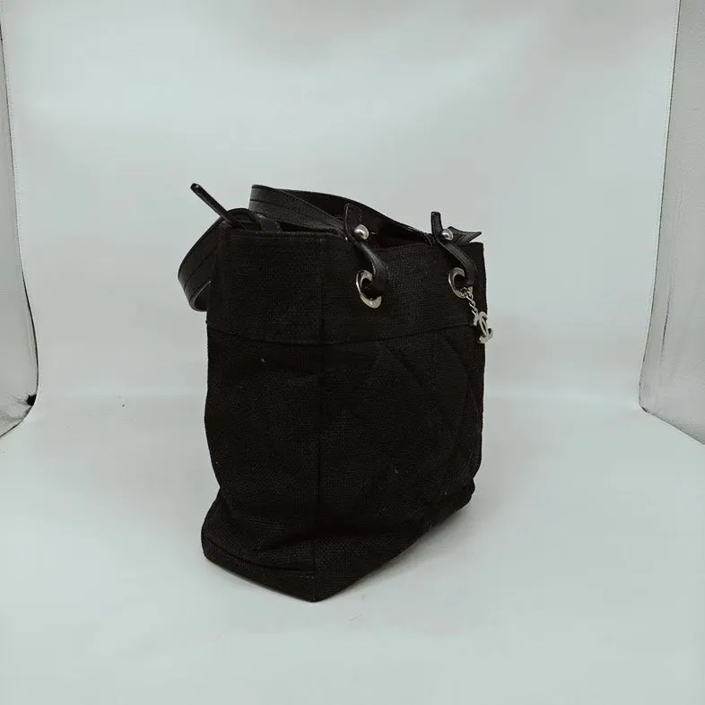 Chanel Black Everyday Express international shipping Tote Canvas Flexible Classic