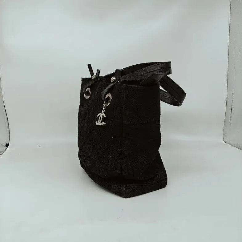 Chanel Black Everyday Express international shipping Tote Canvas Flexible Classic