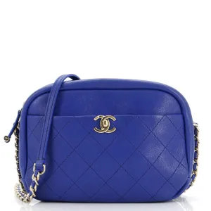 CHANEL Casual Trip Camera Case Quilted Goatskin Large