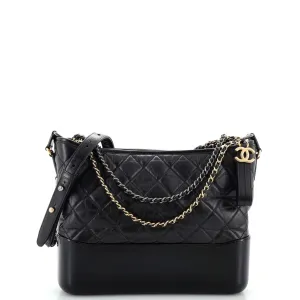 CHANEL Gabrielle Hobo Quilted Aged Calfskin Medium