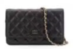 Chanel Quilted Flap Bag in Black Leather - Preloved Condition