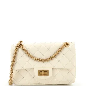 CHANEL Reissue 2.55 Flap Bag Quilted Aged Calfskin Mini