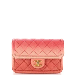 CHANEL Sunset On The Sea Waist Bag Quilted Caviar Small