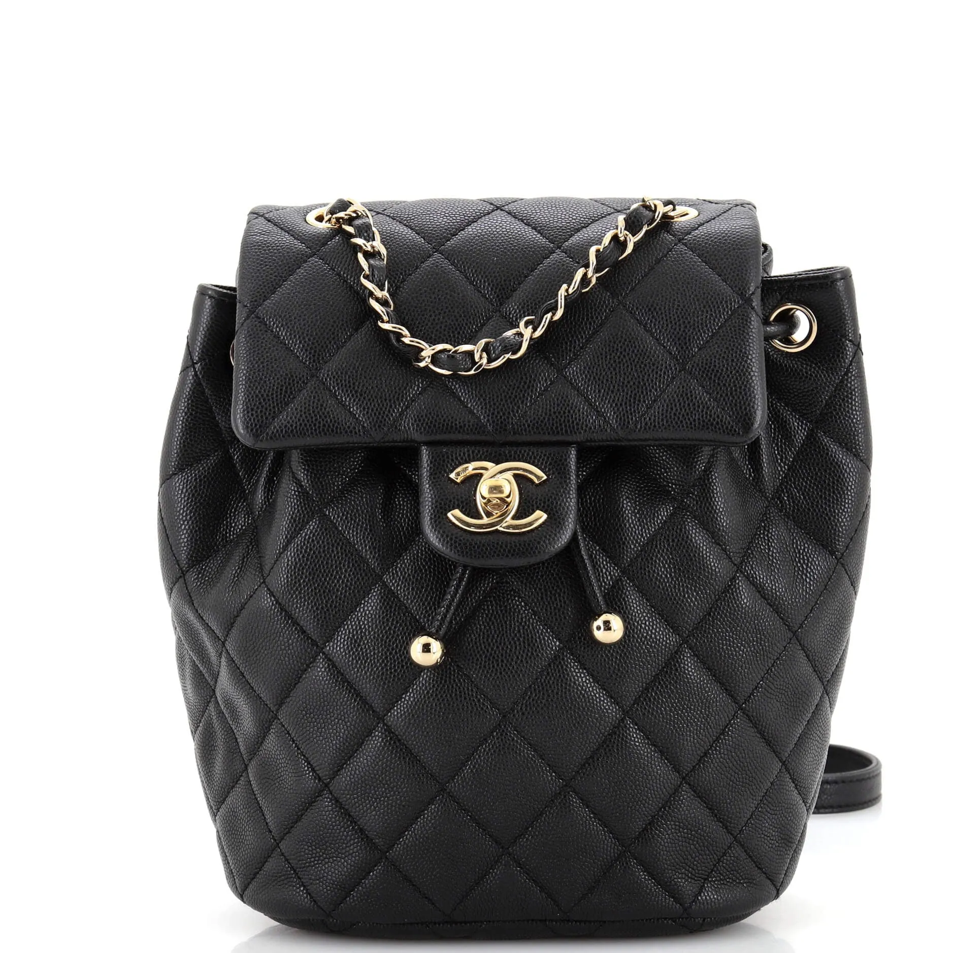 CHANEL Urban Spirit NM Backpack Quilted Caviar Mini