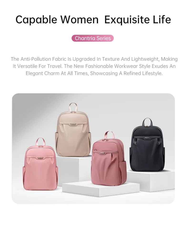 Chantria i-Charmz Women Laptop Backpack Business Travel Multi Compartment Easy Carry Trend (14'')