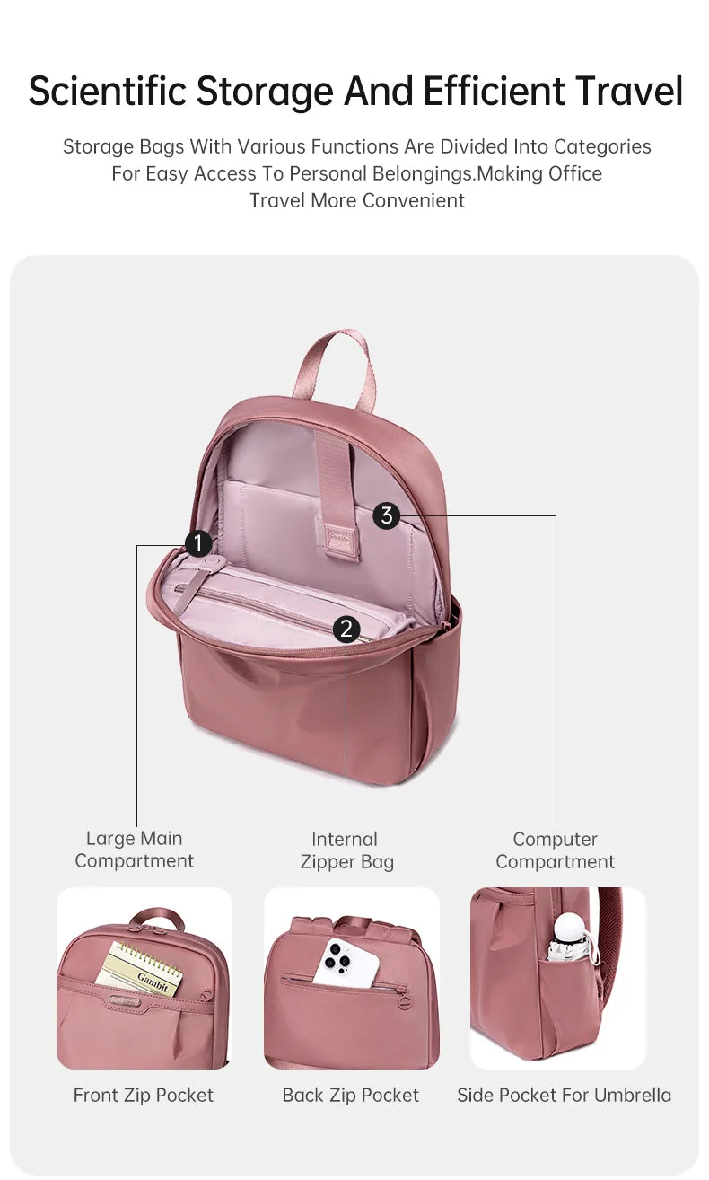 Chantria i-Charmz Women Laptop Backpack Business Travel Multi Compartment Easy Carry Trend (14'')