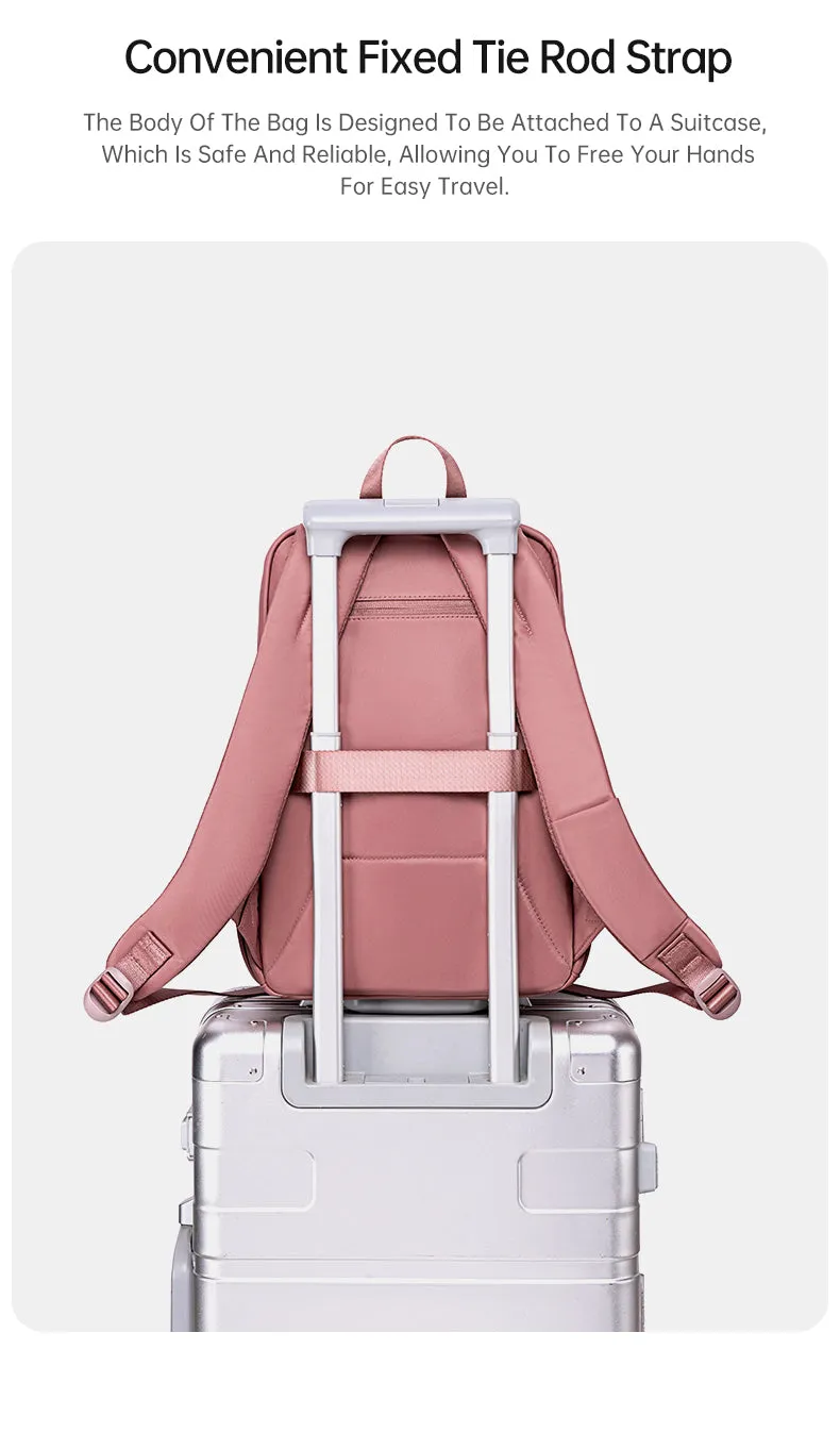 Chantria i-Charmz Women Laptop Backpack Business Travel Multi Compartment Easy Carry Trend (14'')