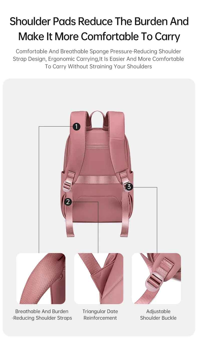 Chantria i-Charmz Women Laptop Backpack Business Travel Multi Compartment Easy Carry Trend (14'')