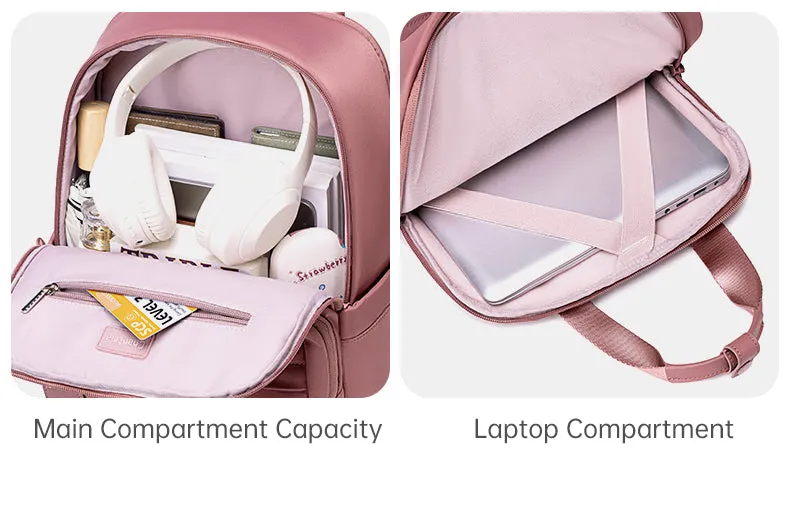 Chantria i-Glow Women Laptop Backpack Business Travel Multi Compartment Easy Carry Trend (15.6'')