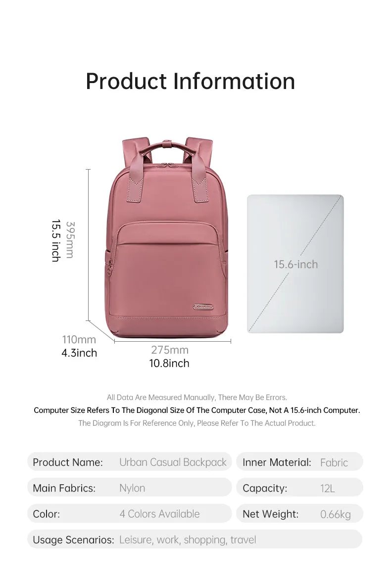 Chantria i-Posh Women Laptop Backpack Business Travel Multi Compartment Easy Carry Trend (15.6'')