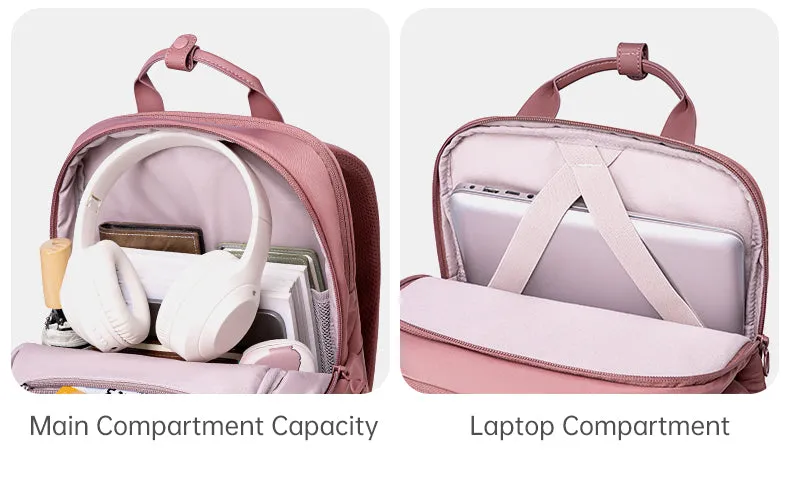 Chantria i-Posh Women Laptop Backpack Business Travel Multi Compartment Easy Carry Trend (15.6'')