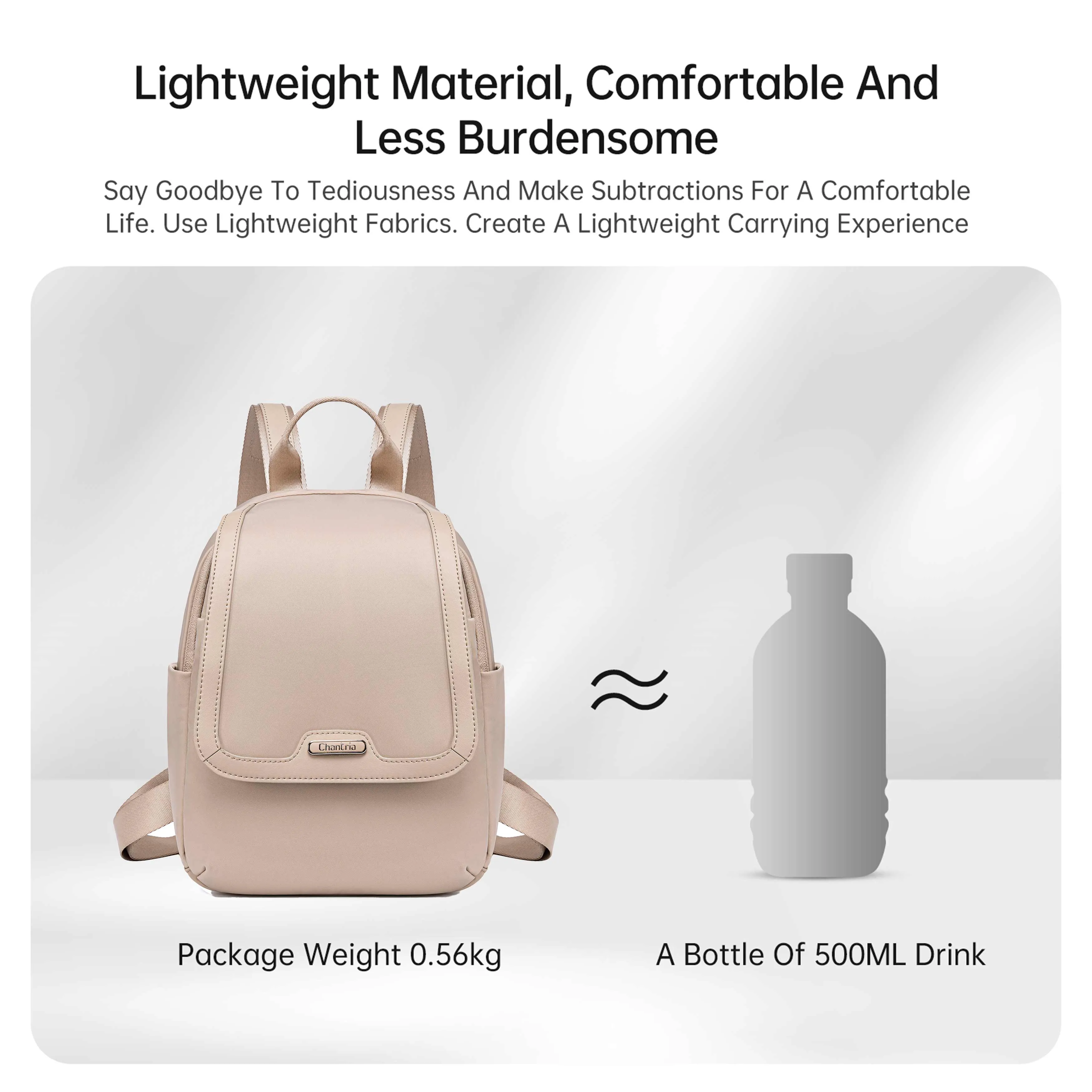 Chantria Premium Casual Backpack Water Resistant Multifunctional Anti-Theft Women Daypack with independent Laptop Compartment, CB00621