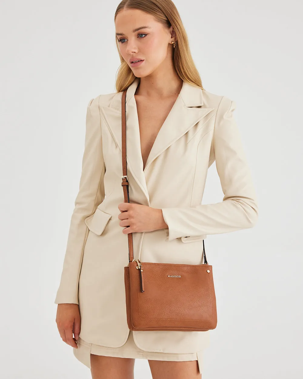 Charlotte Double Zip Crossbody Bag