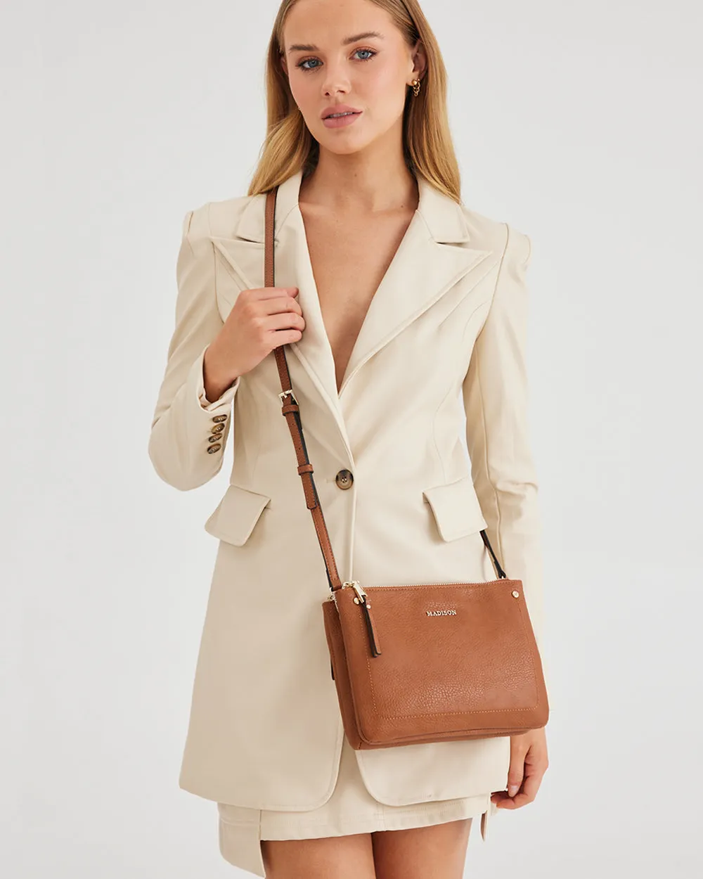 Charlotte Double Zip Crossbody Bag