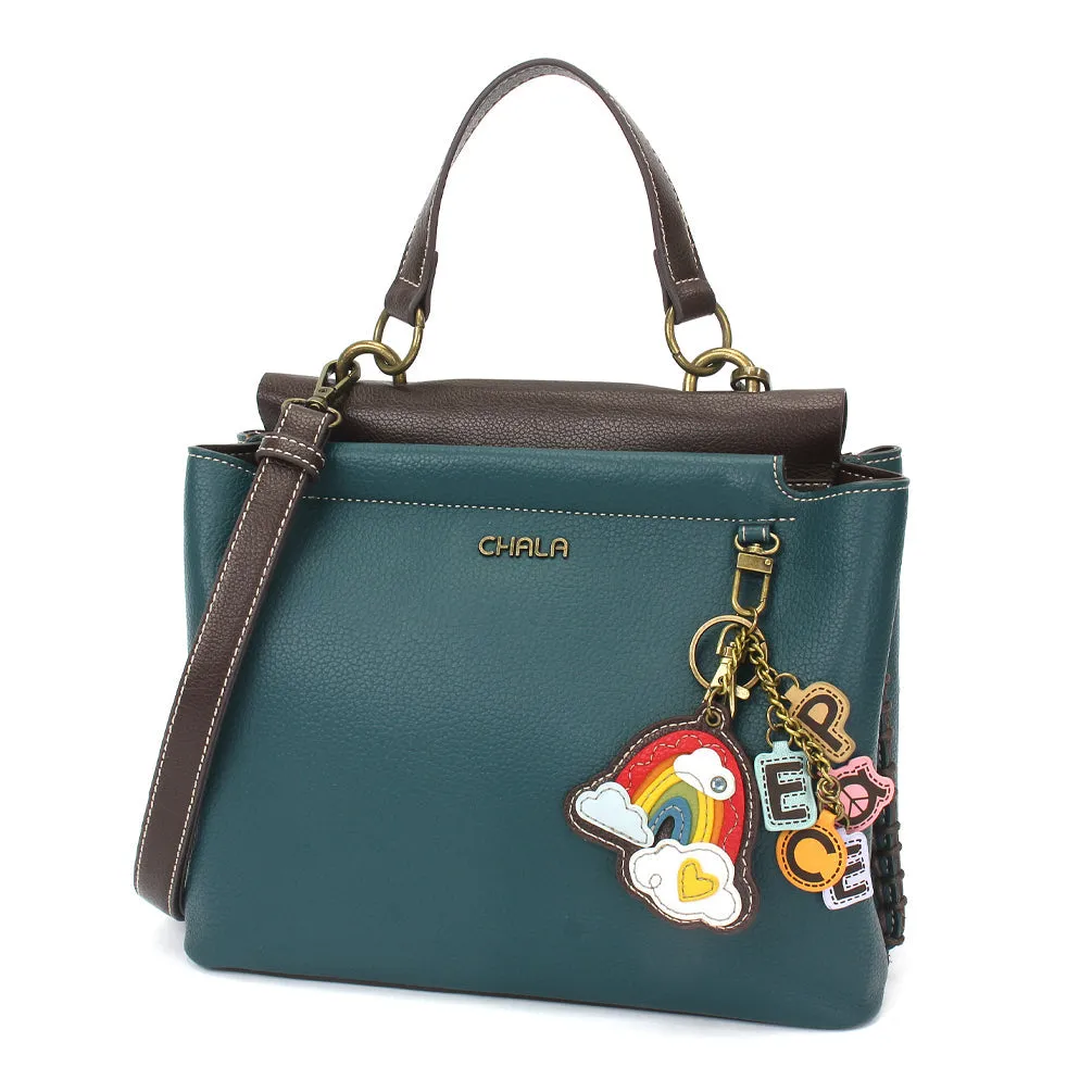 Charming Satchel - Charming Charms Rainbow PEACE