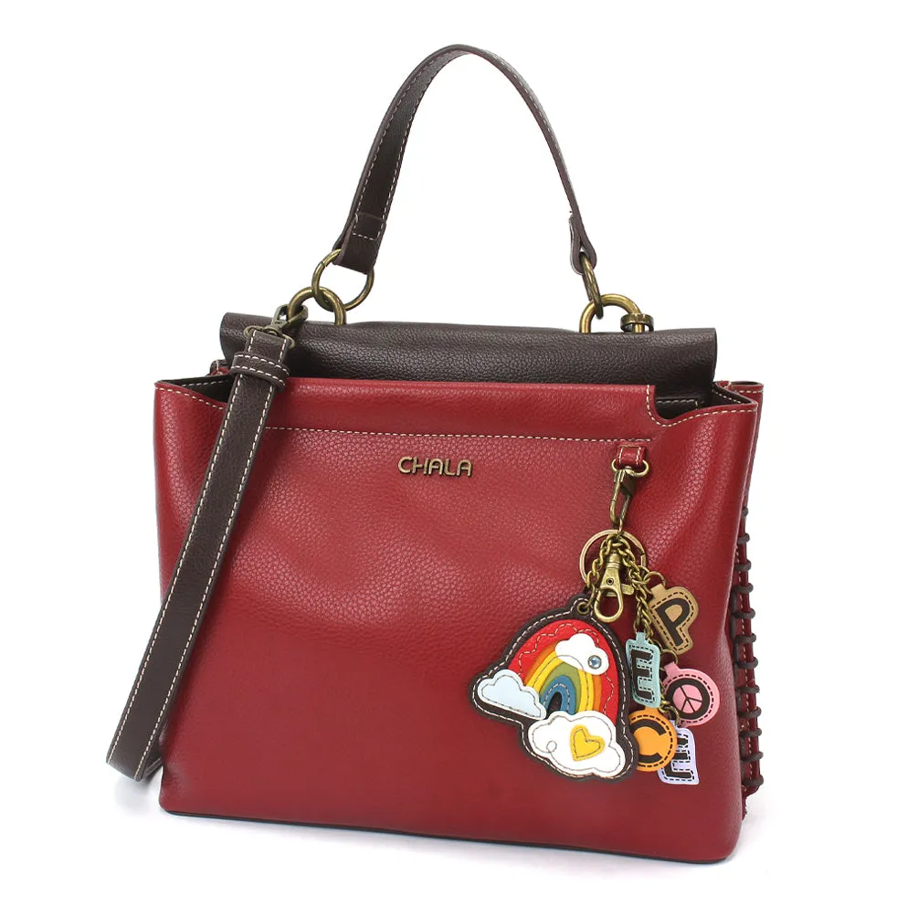 Charming Satchel - Charming Charms Rainbow PEACE