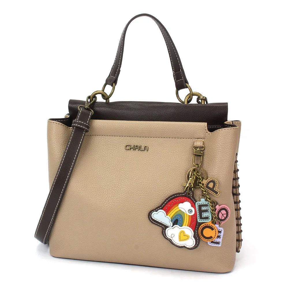 Charming Satchel - Charming Charms Rainbow PEACE