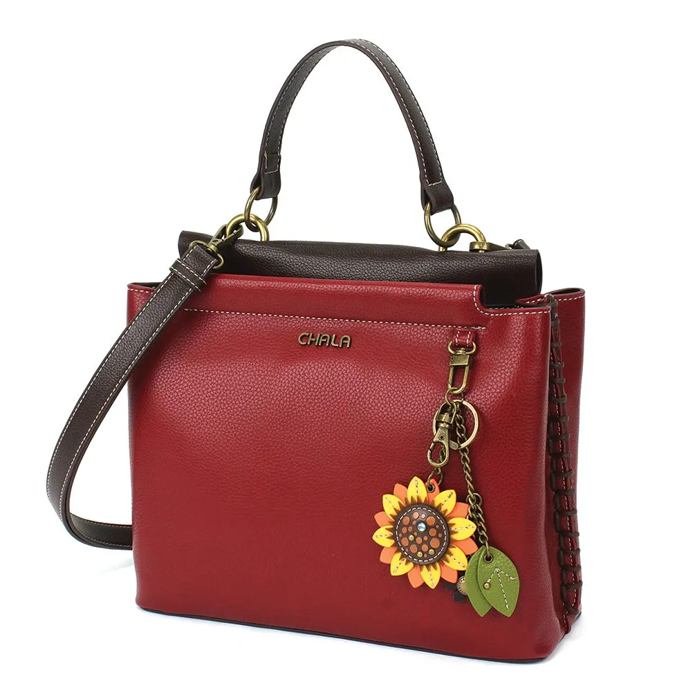 Charming Satchel - Mini Keychain Sunflower