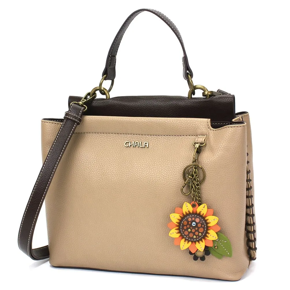 Charming Satchel - Mini Keychain Sunflower