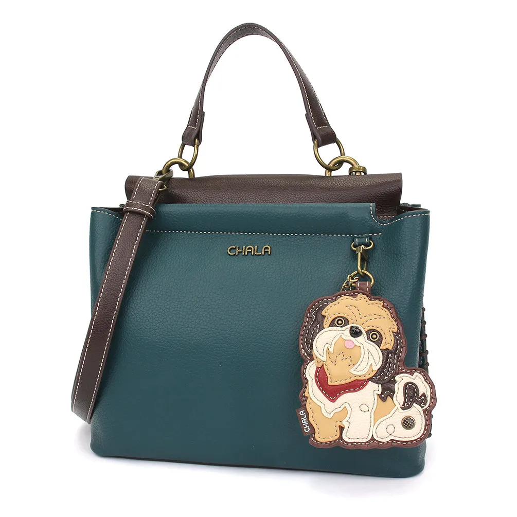 Charming Satchel - Shih Tzu Brown