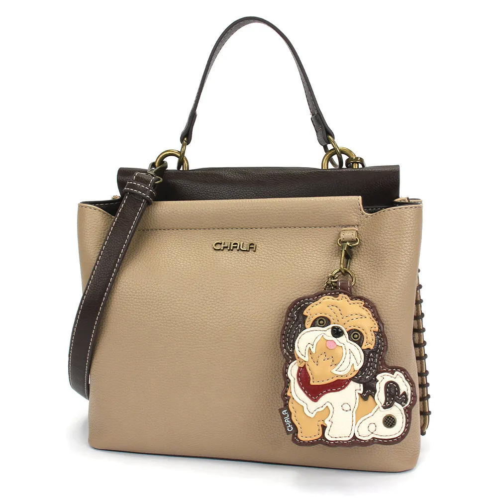 Charming Satchel - Shih Tzu Brown