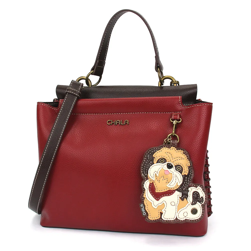 Charming Satchel - Shih Tzu Brown
