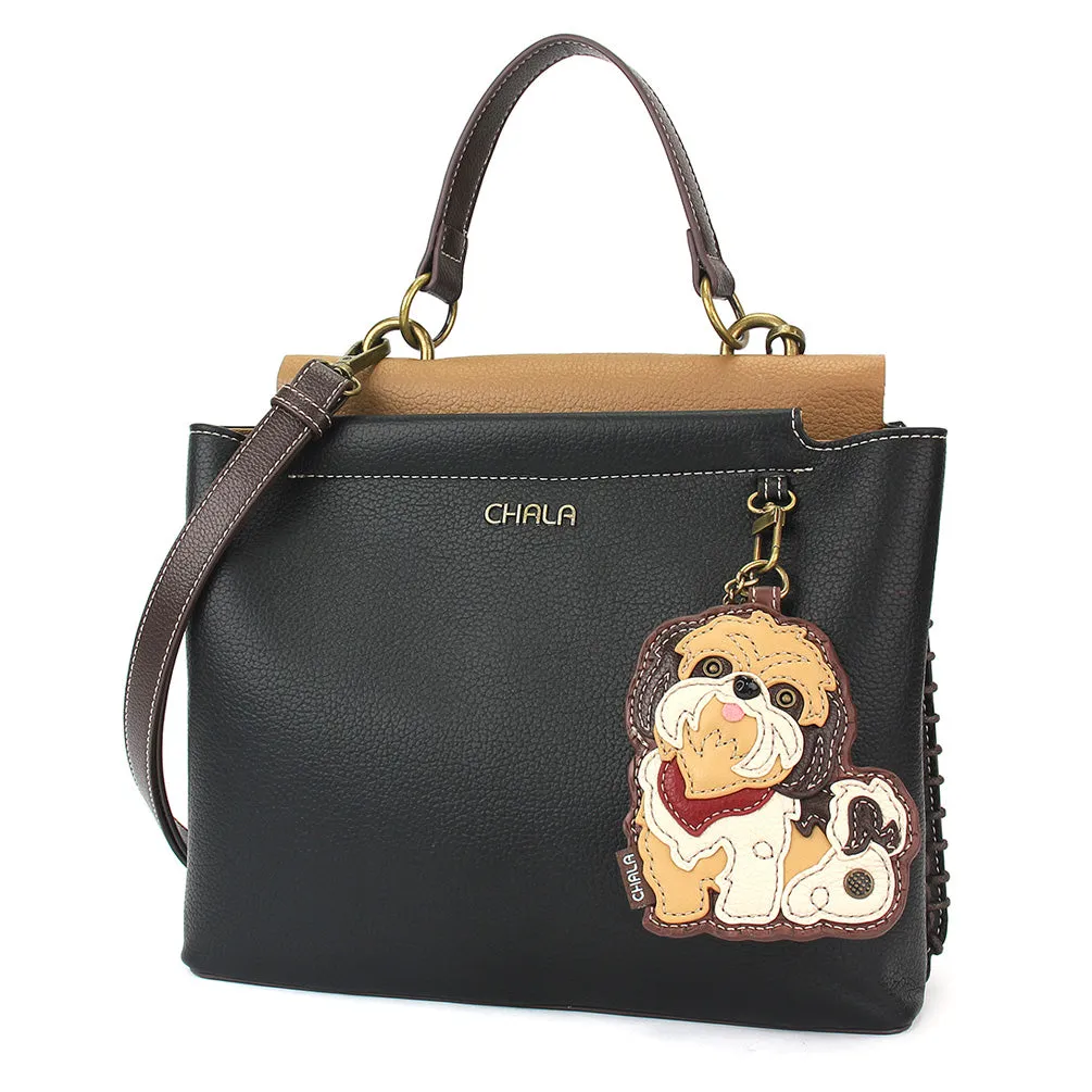 Charming Satchel - Shih Tzu Brown