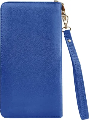 Chelmon Men's clutch bags Large Capacity Shoulder Bags Leather RFID Blocking Purse with Zipper