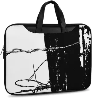 Cherry Blossom Branch Leather Computer Bag with Multiple Sizes to Choose From, Convenient to Carry
