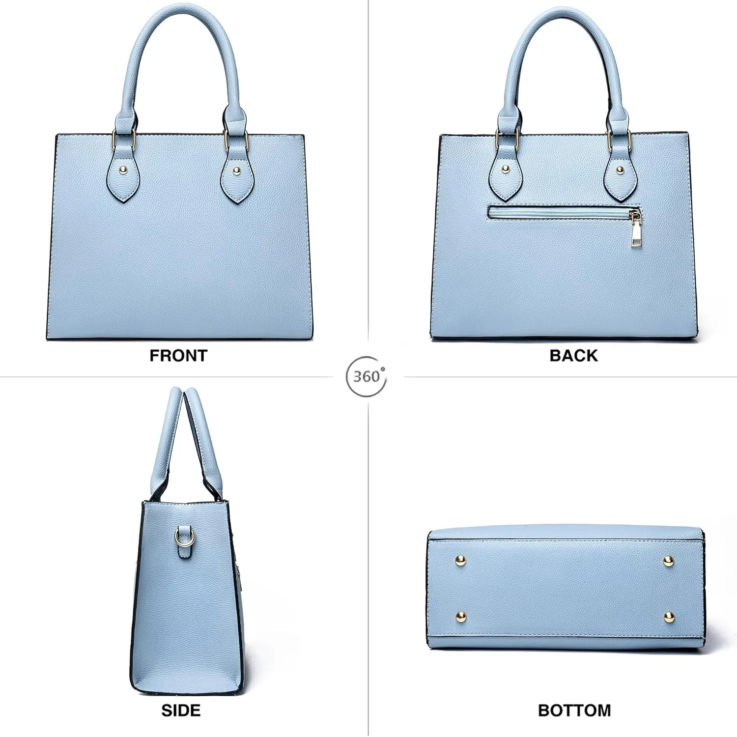 CHICAROUSAL Crossbody Purses and Handbags for Women PU Leather Tote Top Handle Satchel Shoulder Bags