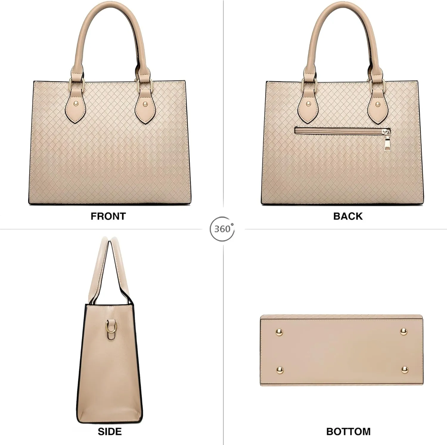 CHICAROUSAL Crossbody Purses and Handbags for Women PU Leather Tote Top Handle Satchel Shoulder Bags