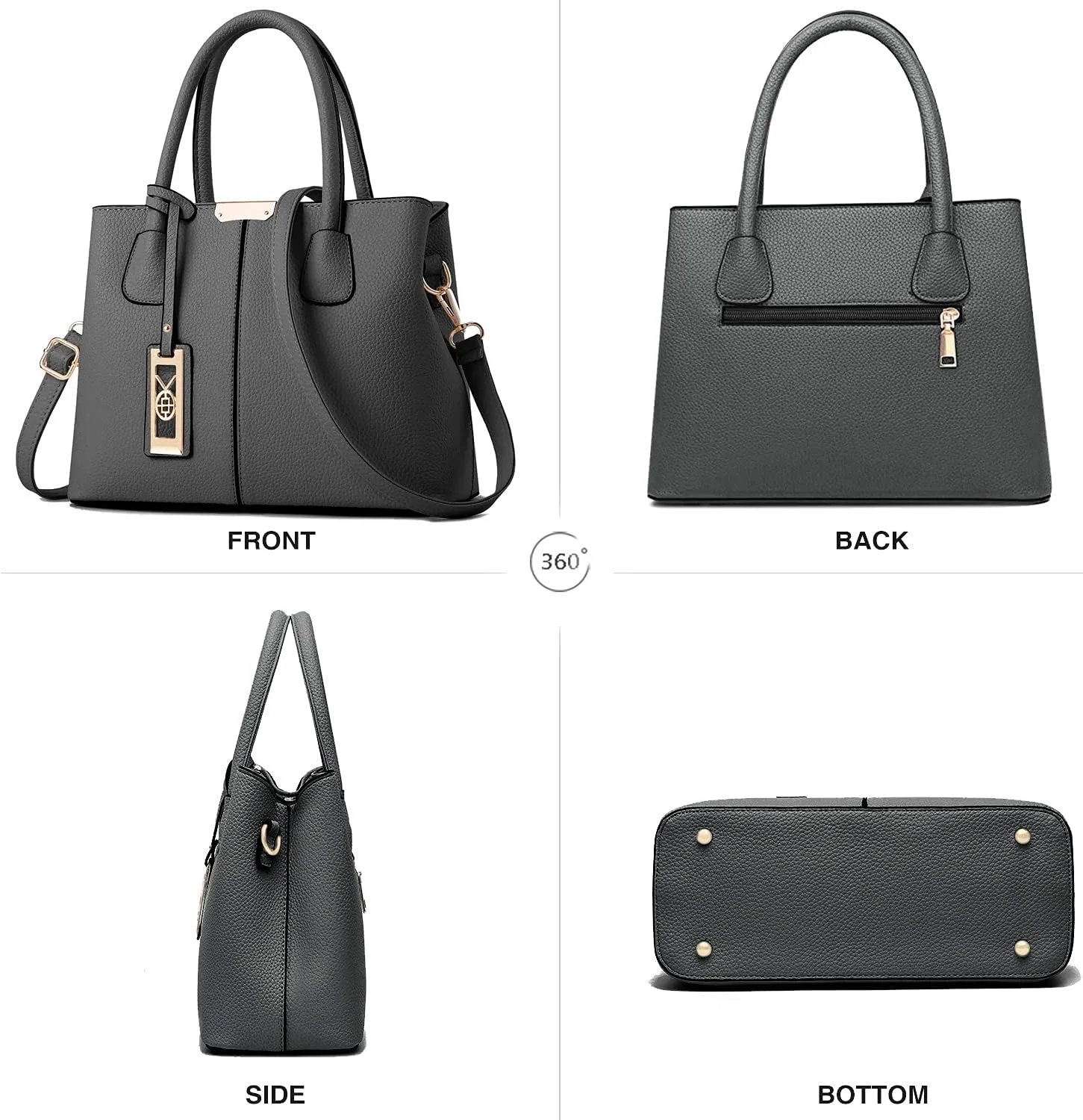 CHICAROUSAL Purses and Handbags for Women Leather Crossbody Bags Women's Tote Shoulder Bag