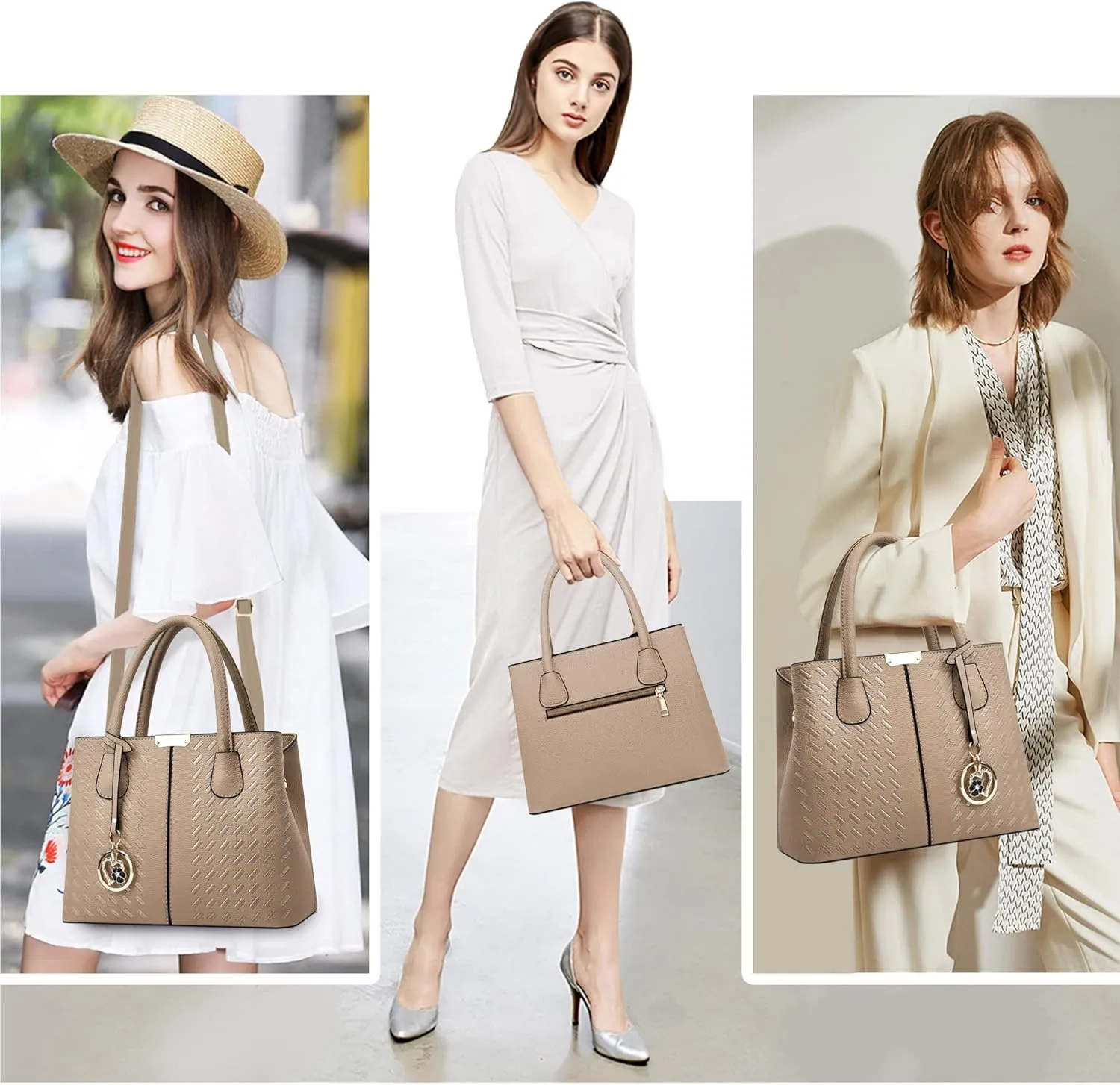 CHICAROUSAL Purses and Handbags for Women Leather Crossbody Bags Women's Tote Shoulder Bag