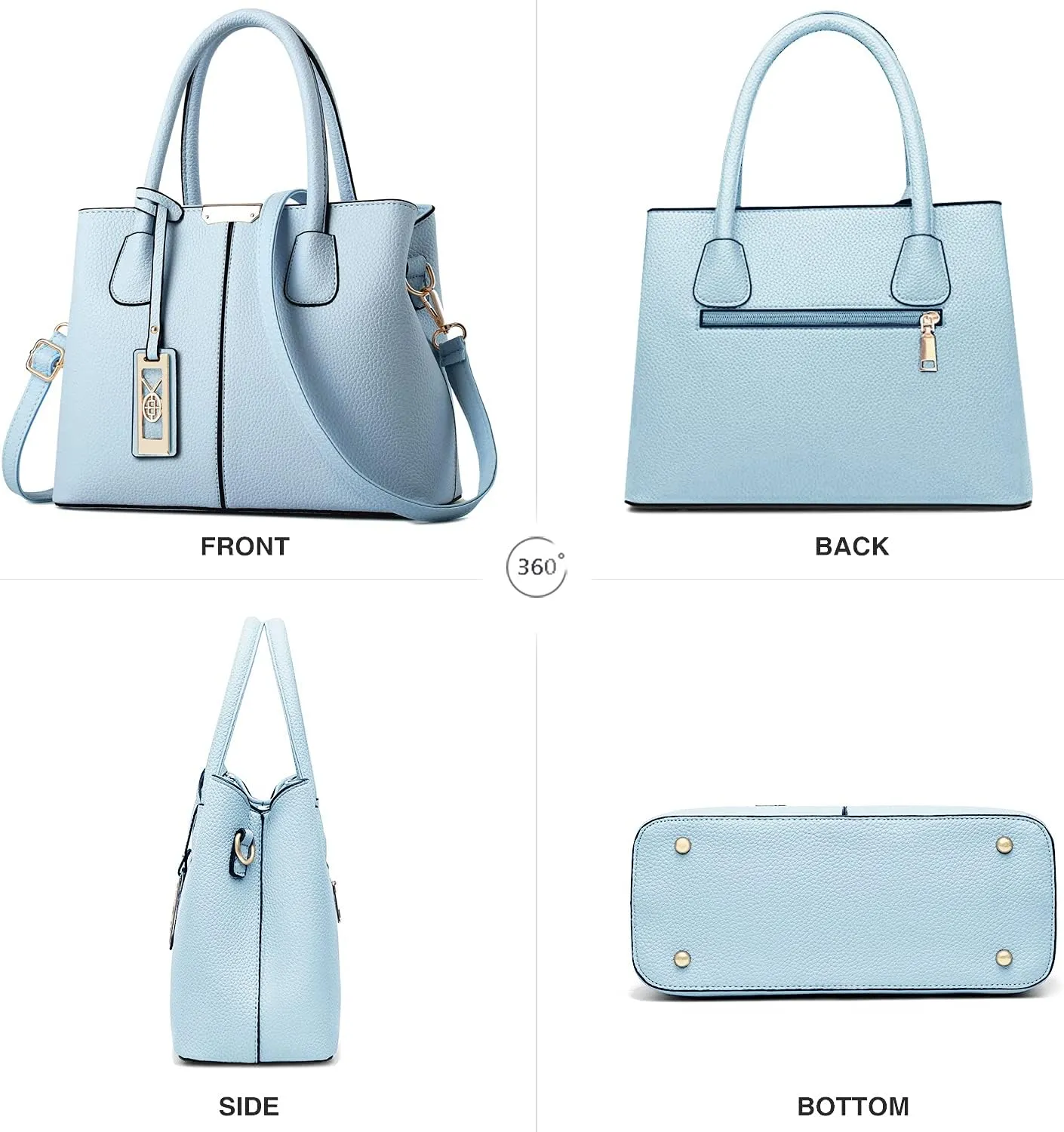 CHICAROUSAL Purses and Handbags for Women Leather Crossbody Bags Women's Tote Shoulder Bag
